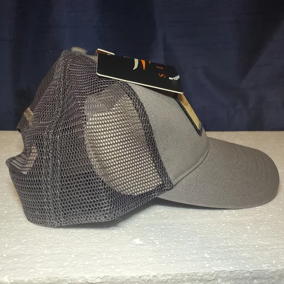 NEW Sitka Gray Meshback Snapback Topo Logo Patch Trucker Hat - Picture 5 of 5